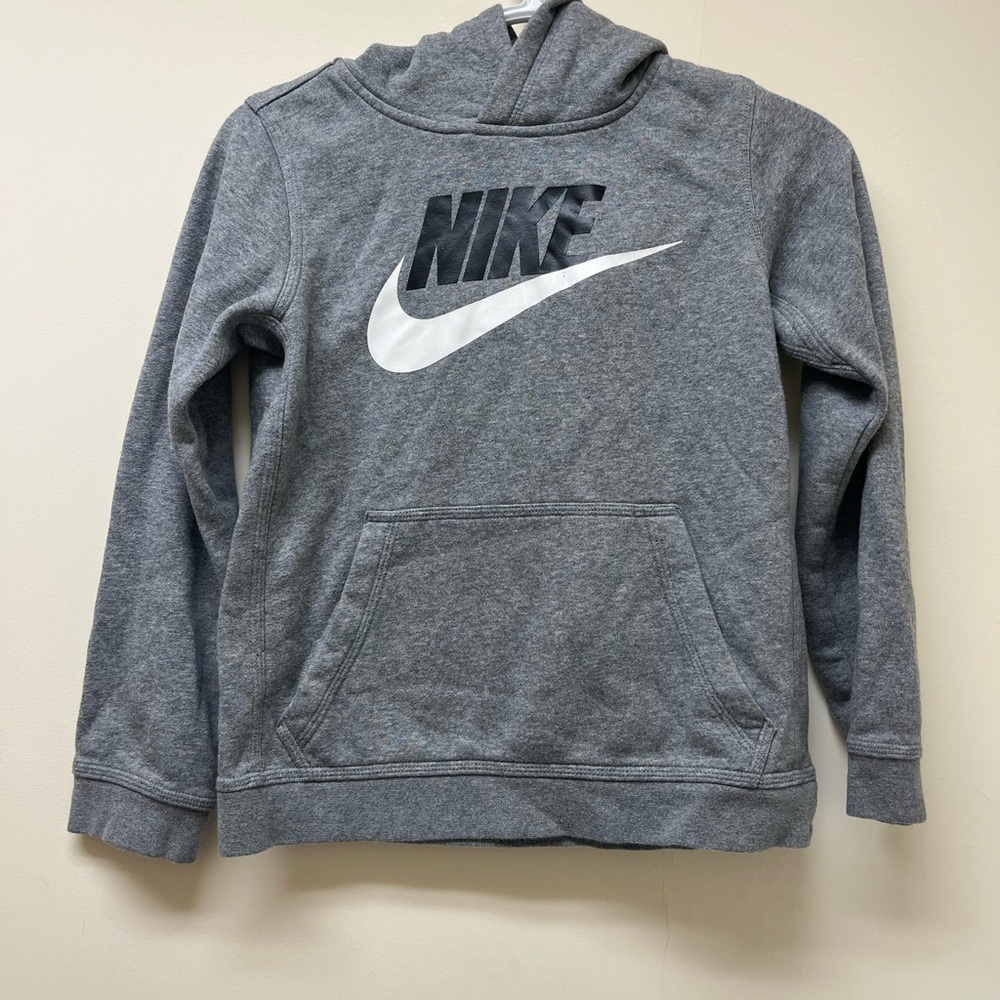 Boys Grey Nike Hoodie